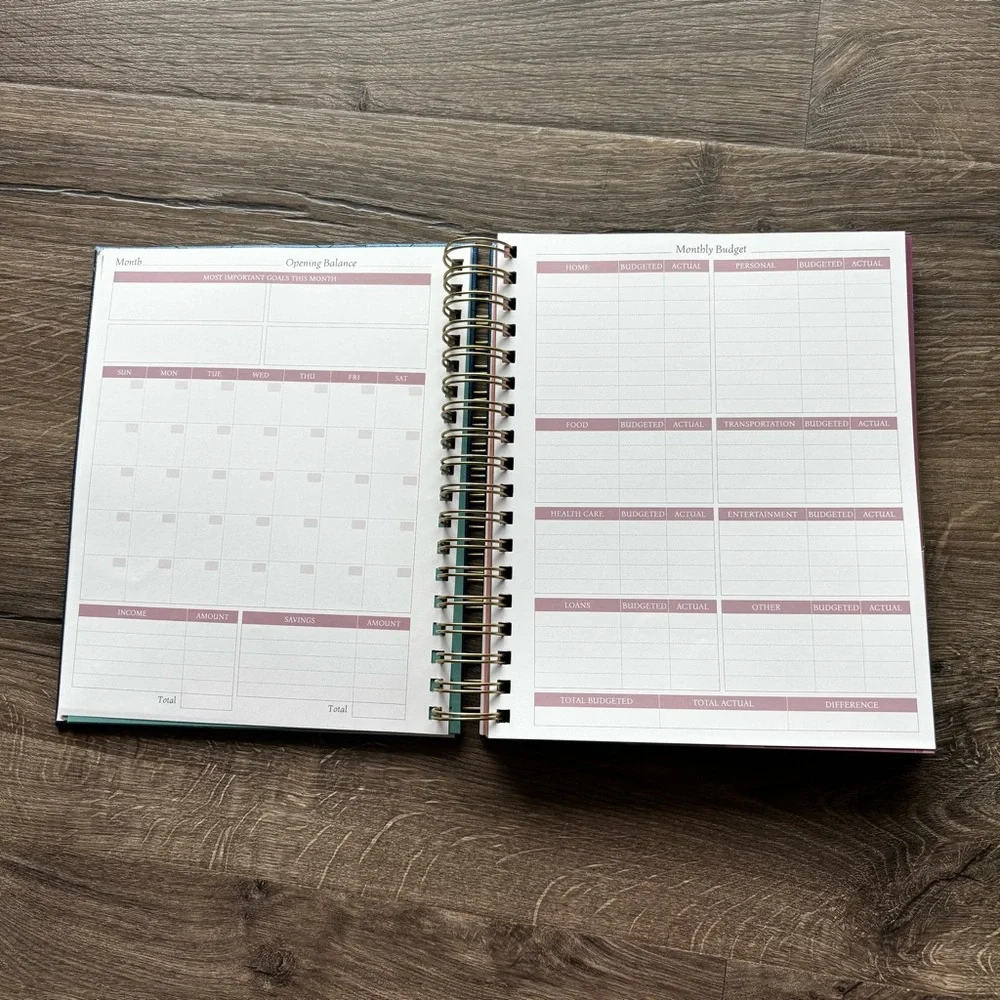 Unused Legacy Budget Planner Undated